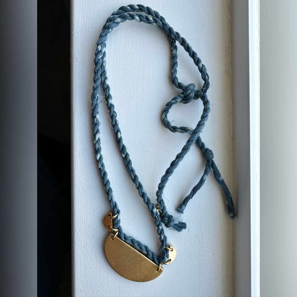 Madewell Coastal Rope Half Moon Necklace